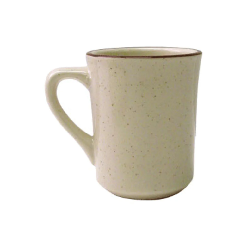 International Tableware GR-17 8-1/2 Oz. Cup with Handle Ceramic American White