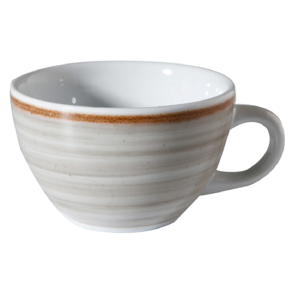 GET Enterprises PA1607904224 3.7 Oz Espresso Cup with Handle Porcelain Grey