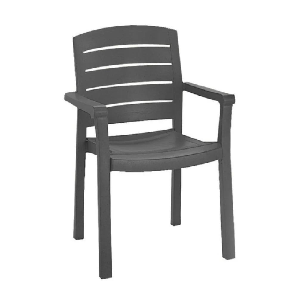 Grosfillex US119002 Acadia Classic Stacking Dining Armchair Designed For Outdoor Use