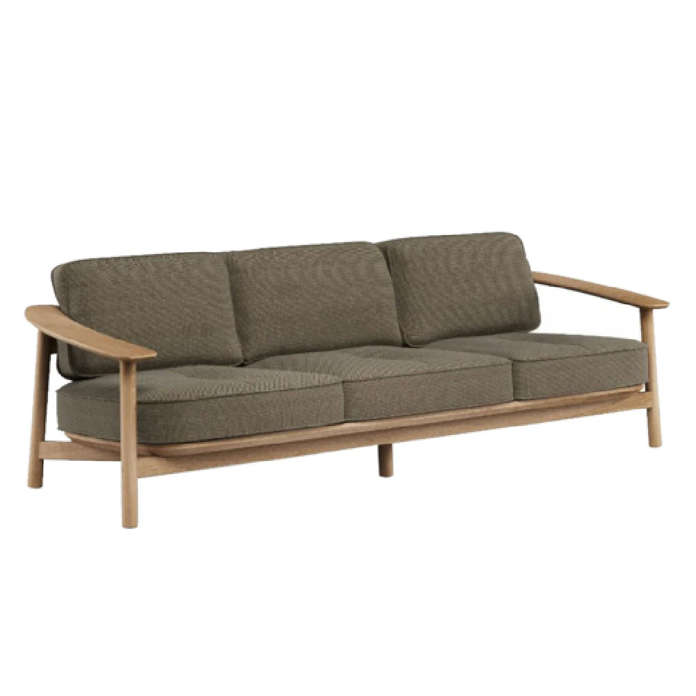 emuamericas, llc E6057 95 Inch Sofa Seating Outdoor Indoor Teak Frame with Weather Resistance emuamericas, llc E6057 95 Inch Sofa Seating Outdoor Indoor Teak Frame with Weather Resistance