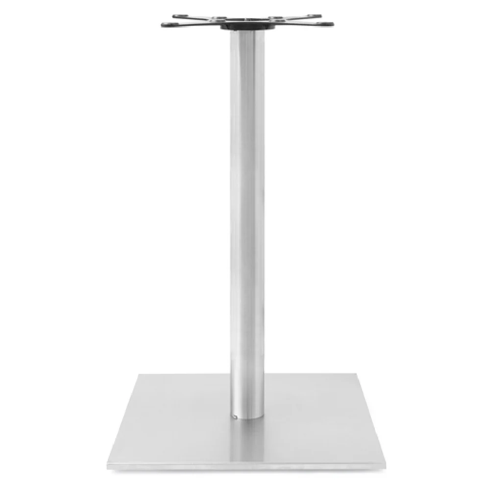 John Boos STB-2242 21-1/4 Inch Square Base Table Base Stainless Steel Indoor Outdoor