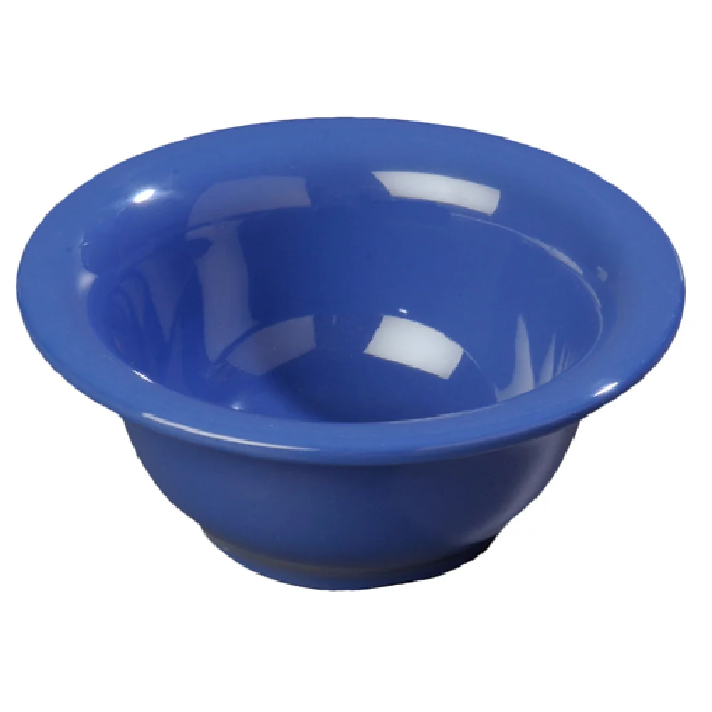 Carlisle 3303814 10 Oz Rimmed Nappie Bowl Dishwasher Safe Melamine Ocean Blue Carlisle 3303814 10 Oz Rimmed Nappie Bowl Dishwasher Safe Melamine Ocean Blue