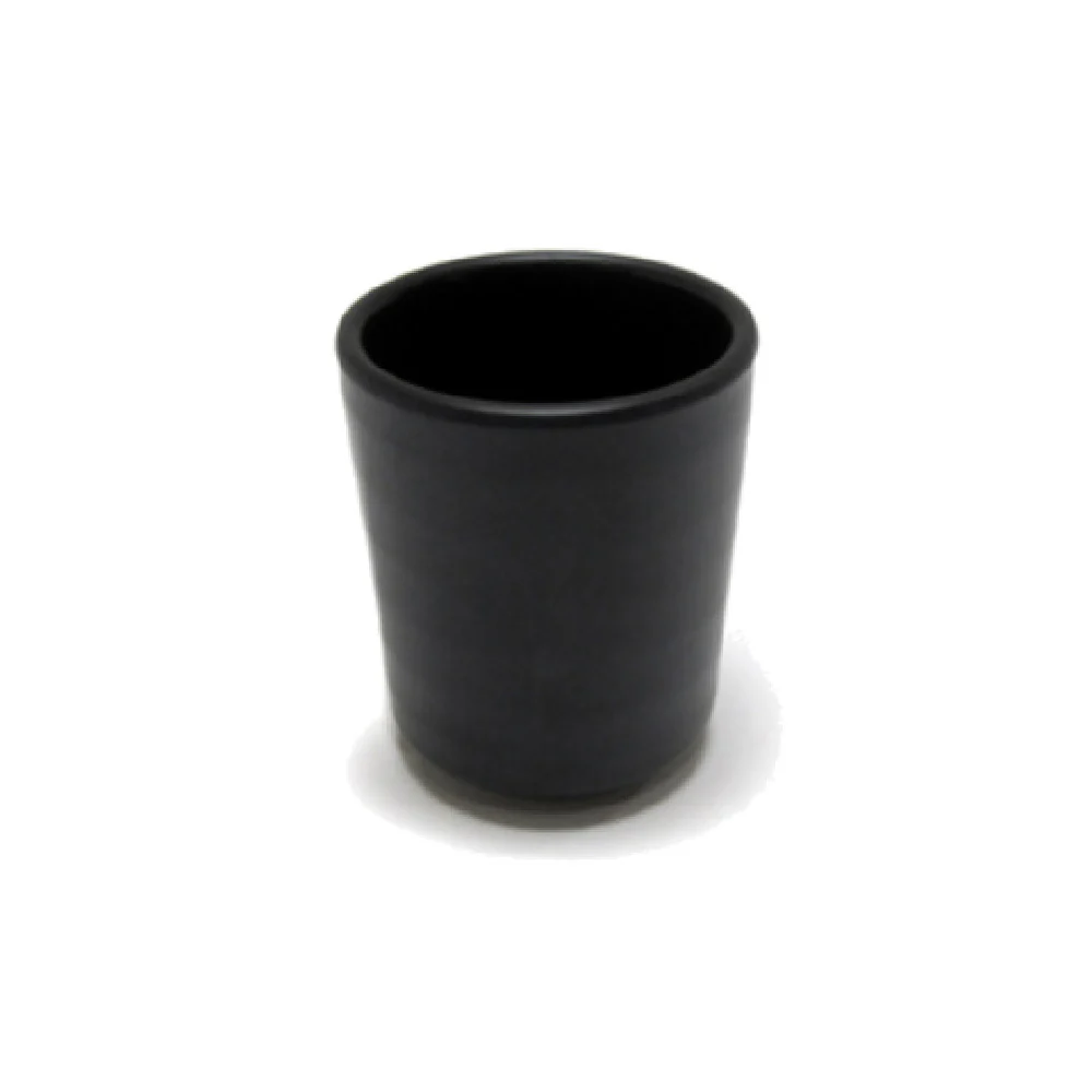 GET Enterprises JW2009-B 8 Oz Cup Round BPA Free Melamine Black 6 Packs