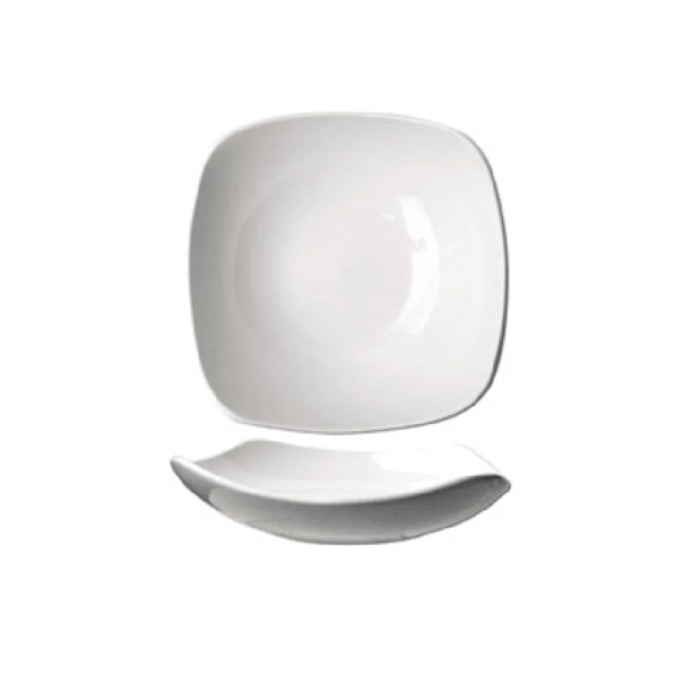 International Tableware QP-18 16 Oz Square Soup Bowl Porcelain European White International Tableware QP-18 16 Oz Square Soup Bowl Porcelain European White