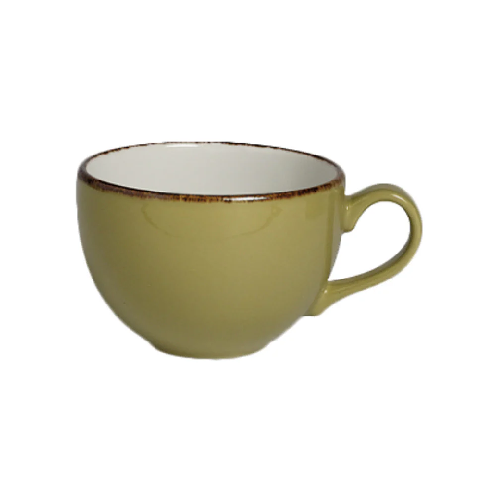Steelite 11220189 8 Oz Cup Low Vitrified China Terramesa Olive - 3 Dozen