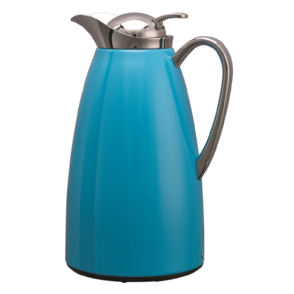 Service Ideas CJZ1BLU 5.5 Inch 33.8 Oz Vacuum Carafe Stainless Steel Blue Finish Service Ideas CJZ1BLU 5.5 Inch 33.8 Oz Vacuum Carafe Stainless Steel Blue Finish