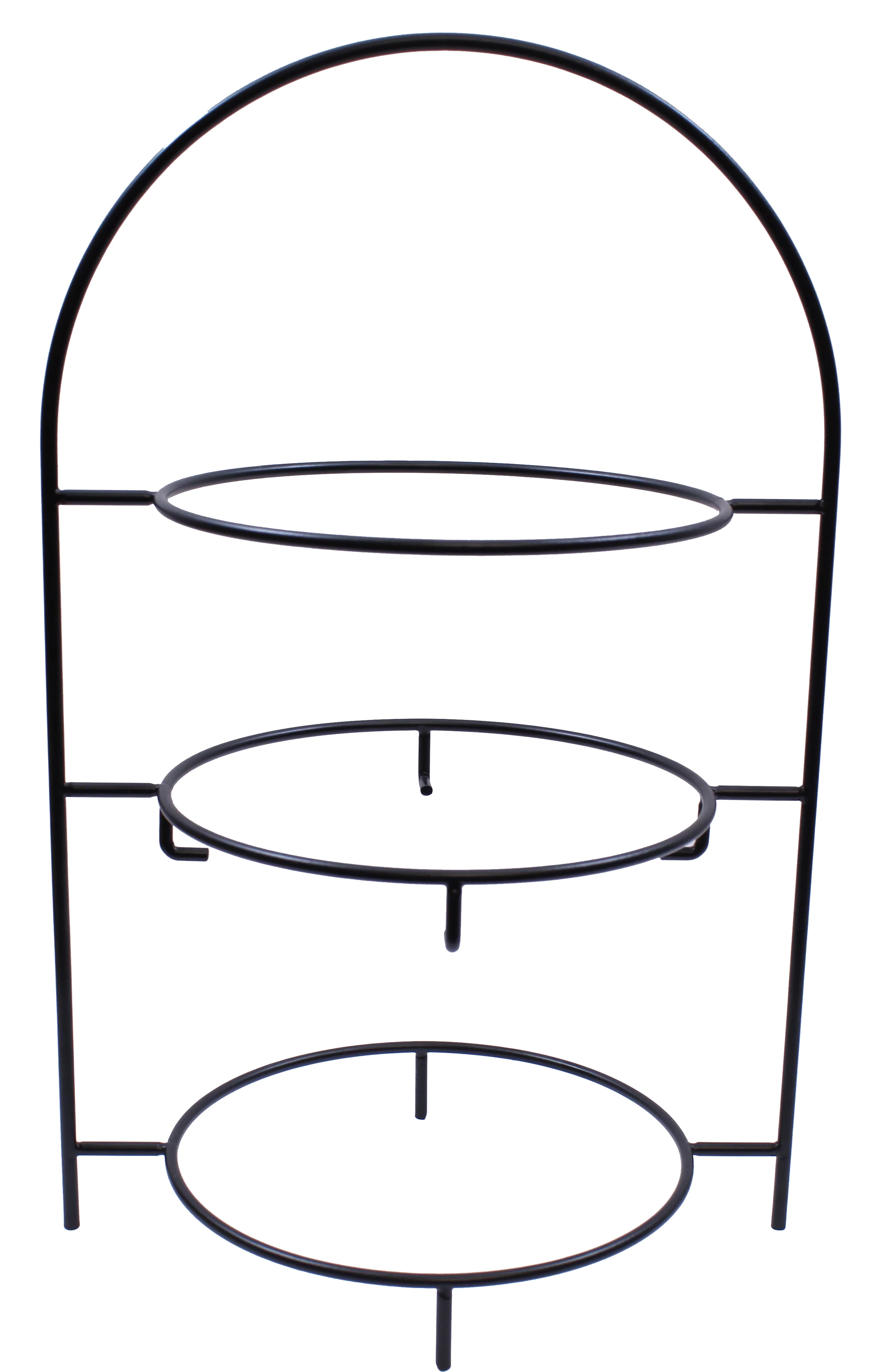 Tablecraft FTR1711 11-1/4 Inch 3-tier Round Fajita Rack with Rubber Feet Metal Black Tablecraft FTR1711 11-1/4 Inch 3-tier Round Fajita Rack with Rubber Feet Metal Black
