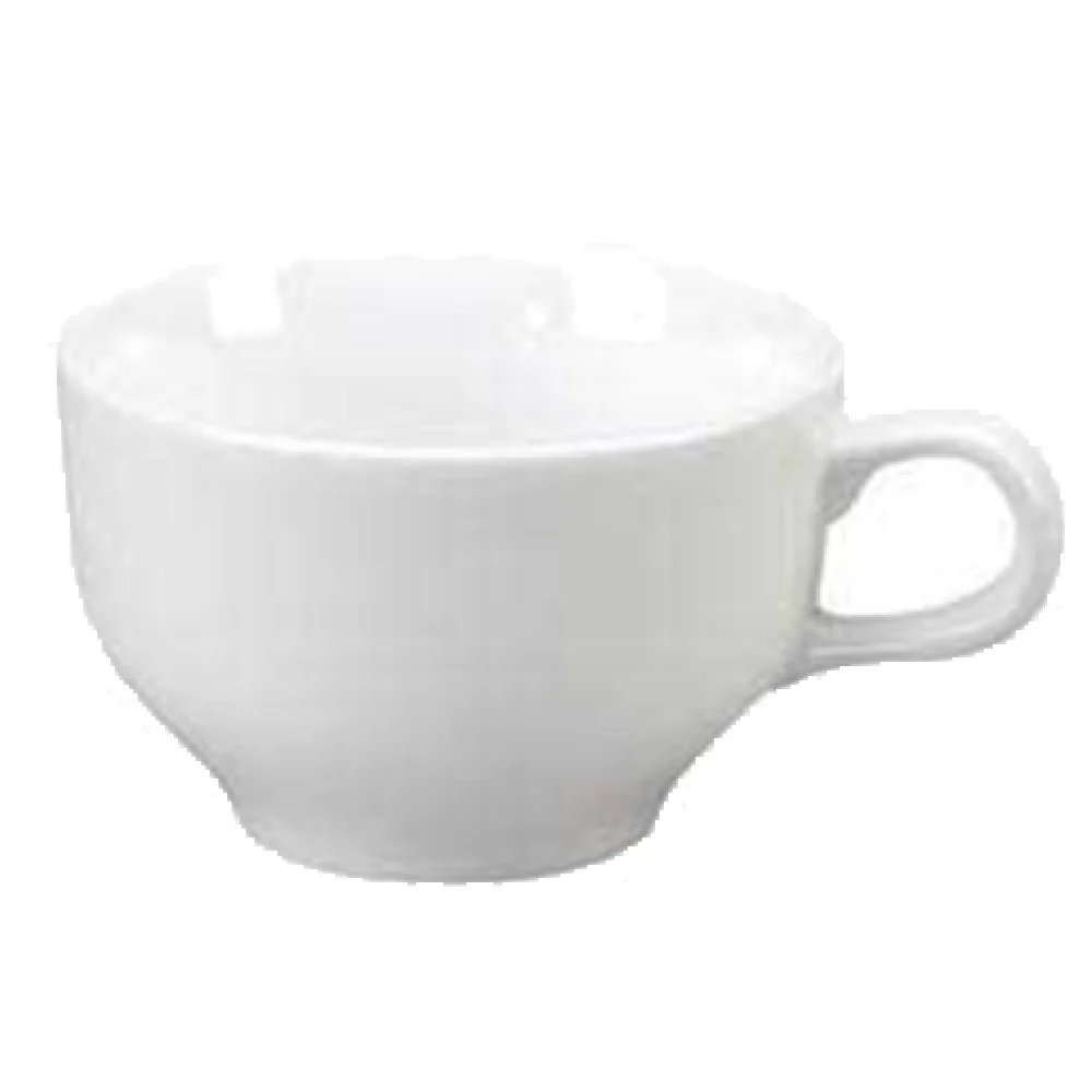 Vertex China RB-54 5 Oz Tea Cup With Handle Super White Polished Foot