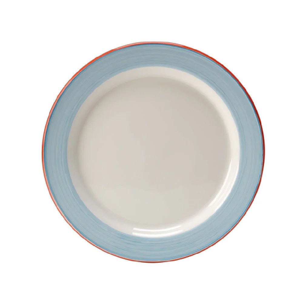 Steelite 15310211 9 Inch Diameter Alumina Vitrified Round Plate Rio Blue