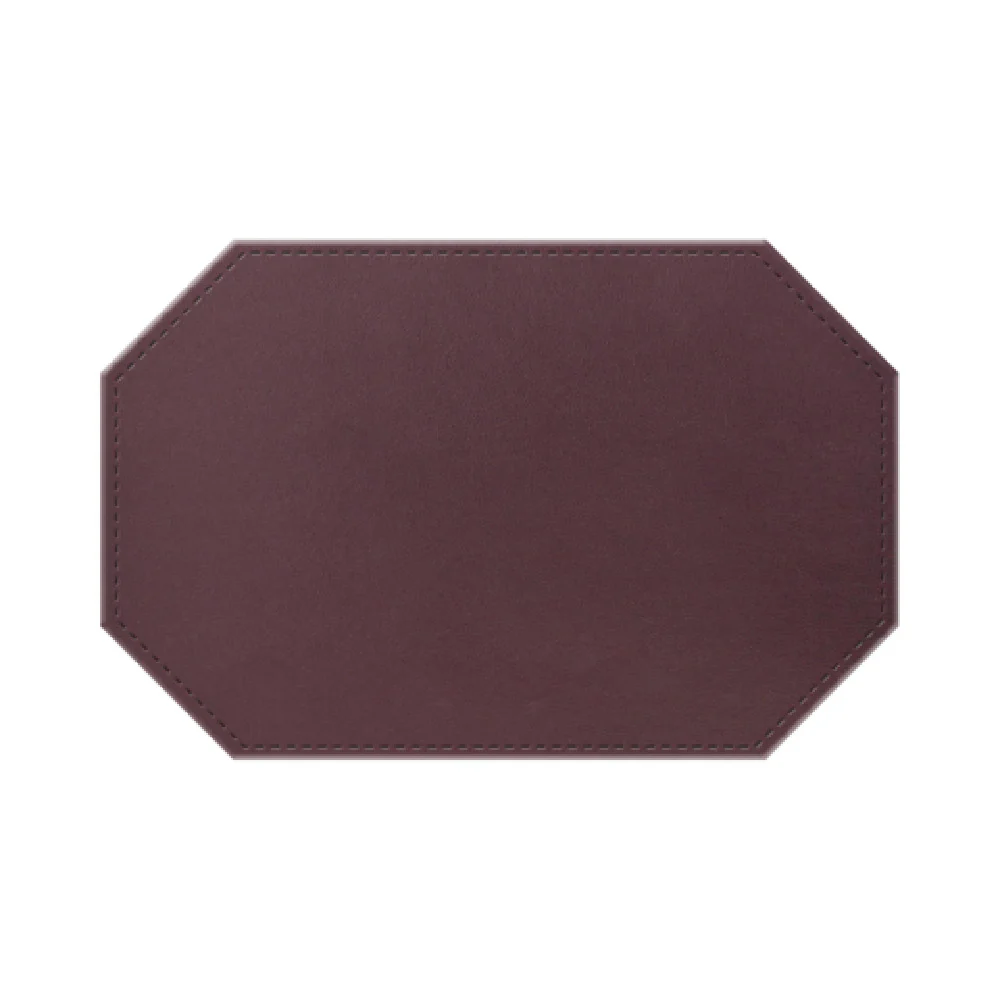 Risch TABLEMATOCT-IRI 17 Inch Iridescent Shimmer Faux-leather Placemat Risch TABLEMATOCT-IRI 17 Inch Iridescent Shimmer Faux-leather Placemat