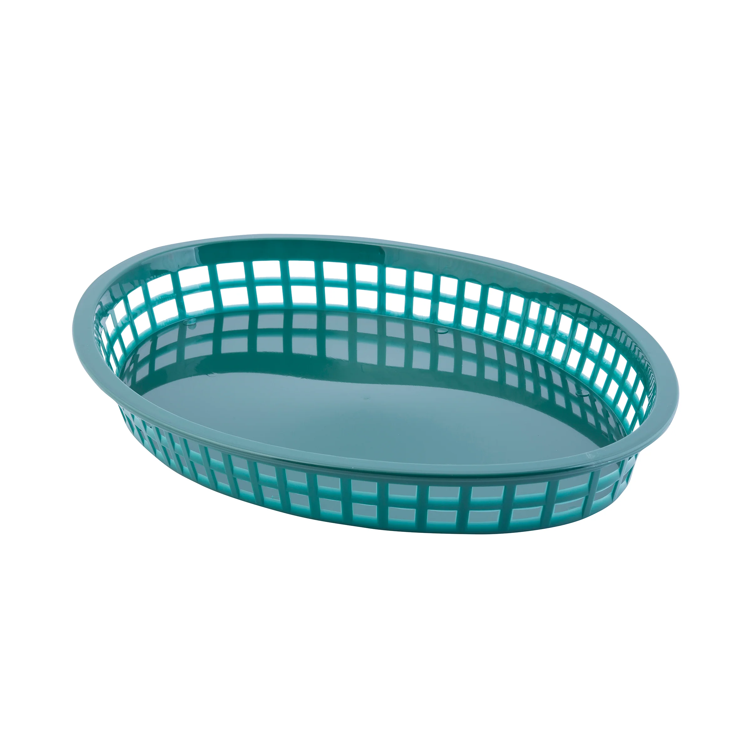 Tablecraft 1086FG 12-3/4 Inch Polypropylene Texas Platter Basket Forest Green Tablecraft 1086FG 12-3/4 Inch Polypropylene Texas Platter Basket Forest Green
