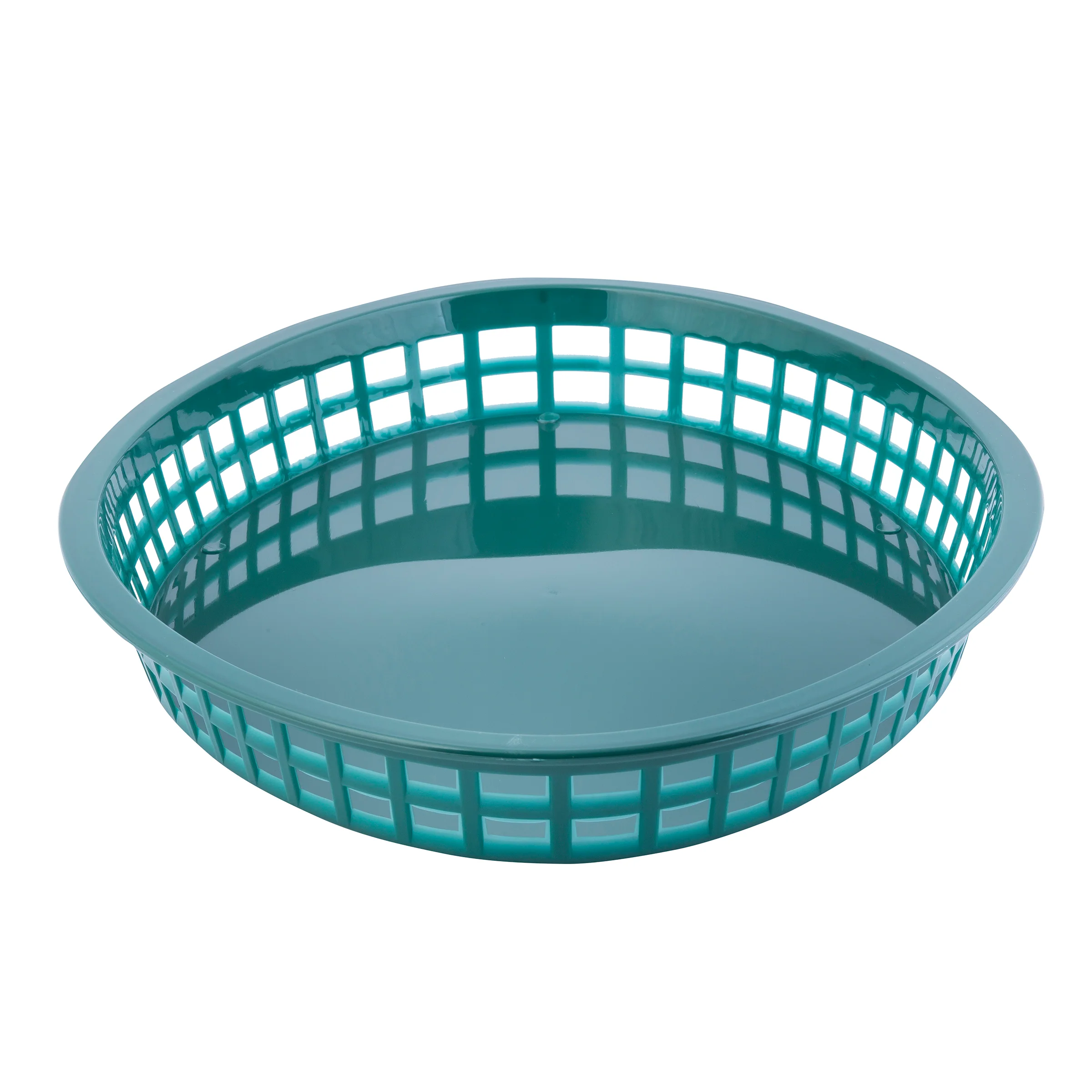Tablecraft 1086FG 12-3/4 Inch Polypropylene Texas Platter Basket Forest Green Tablecraft 1086FG 12-3/4 Inch Polypropylene Texas Platter Basket Forest Green