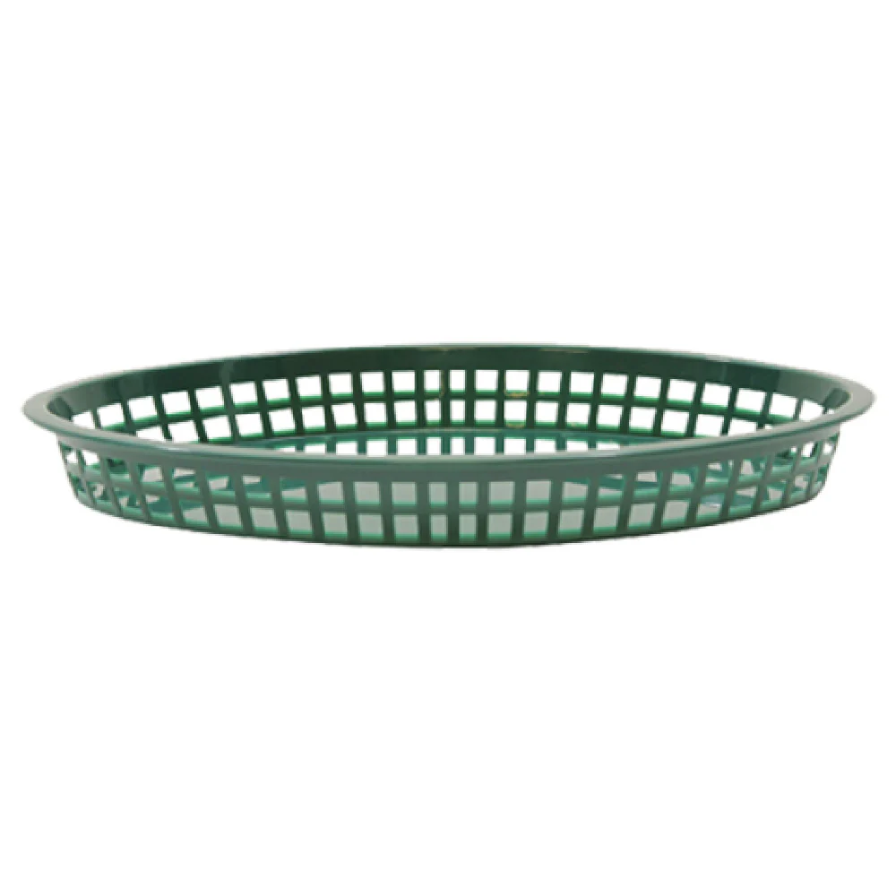 Tablecraft 1086FG 12-3/4 Inch Polypropylene Texas Platter Basket Forest Green Tablecraft 1086FG 12-3/4 Inch Polypropylene Texas Platter Basket Forest Green