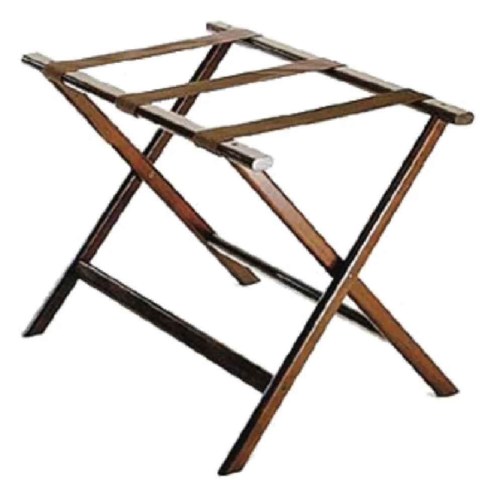 Central Specialties 277DK 26 Inch Economy Luggage Rack with Wooden Frame Walnut Finish Central Specialties 277DK 26 Inch Economy Luggage Rack with Wooden Frame Walnut Finish