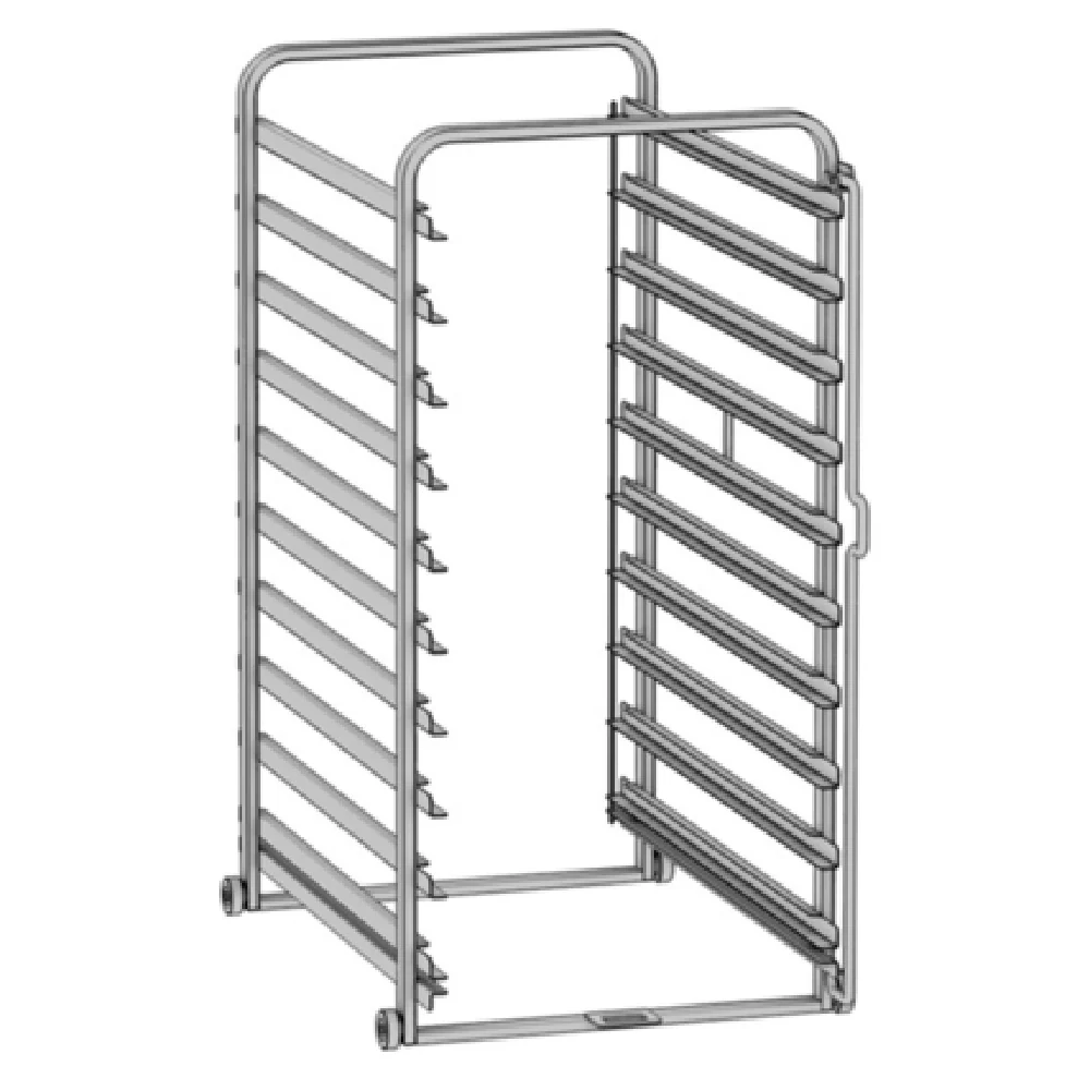 Rational 60.11.400 15 Inch Mobile Oven Rack Stainless Steel Type 10-half Size with 2-1/2 Inch Spacing Rational 60.11.400 15 Inch Mobile Oven Rack Stainless Steel Type 10-half Size with 2-1/2 Inch Spacing