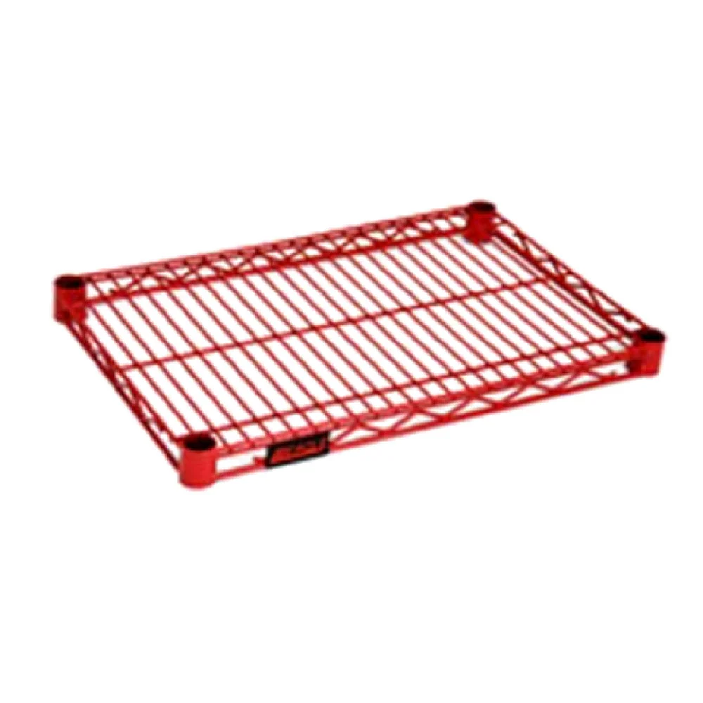 Eagle 2472R 72 Inch Wire Decorative Shelf with Red Epoxy Finish and QuadTruss Design