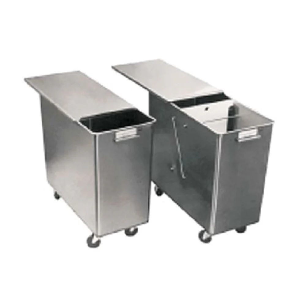 Baxter Manufacturing INGBIN-1CMPT2 15 Inch Mobile Ingredient Bin Stainless Steel with Sliding Cover Baxter Manufacturing INGBIN-1CMPT2 15 Inch Mobile Ingredient Bin Stainless Steel with Sliding Cover