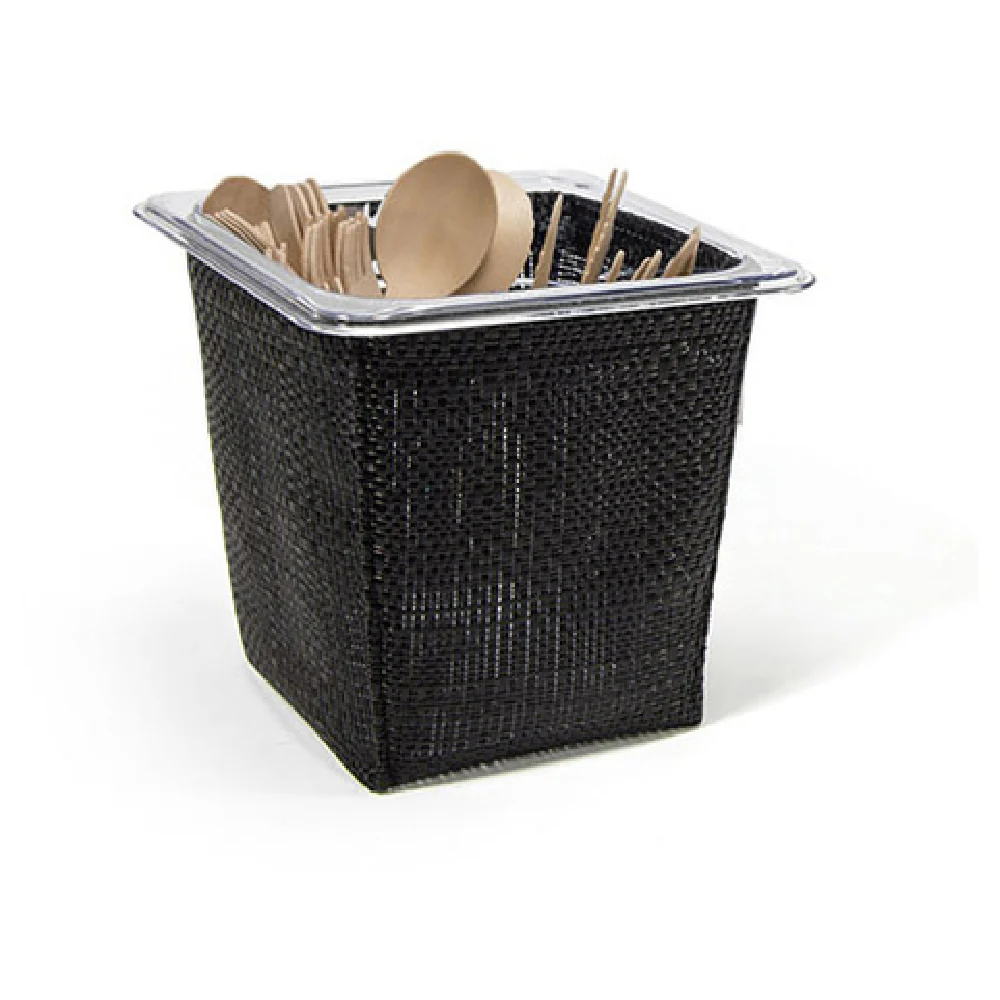 FOH BHO133BKV21 1/6 Size Metroweave Housing/Pan Set Random Weave Black Includes One BHO128BKV21 1/6 Size Metroweave® Housing Randomweave Black