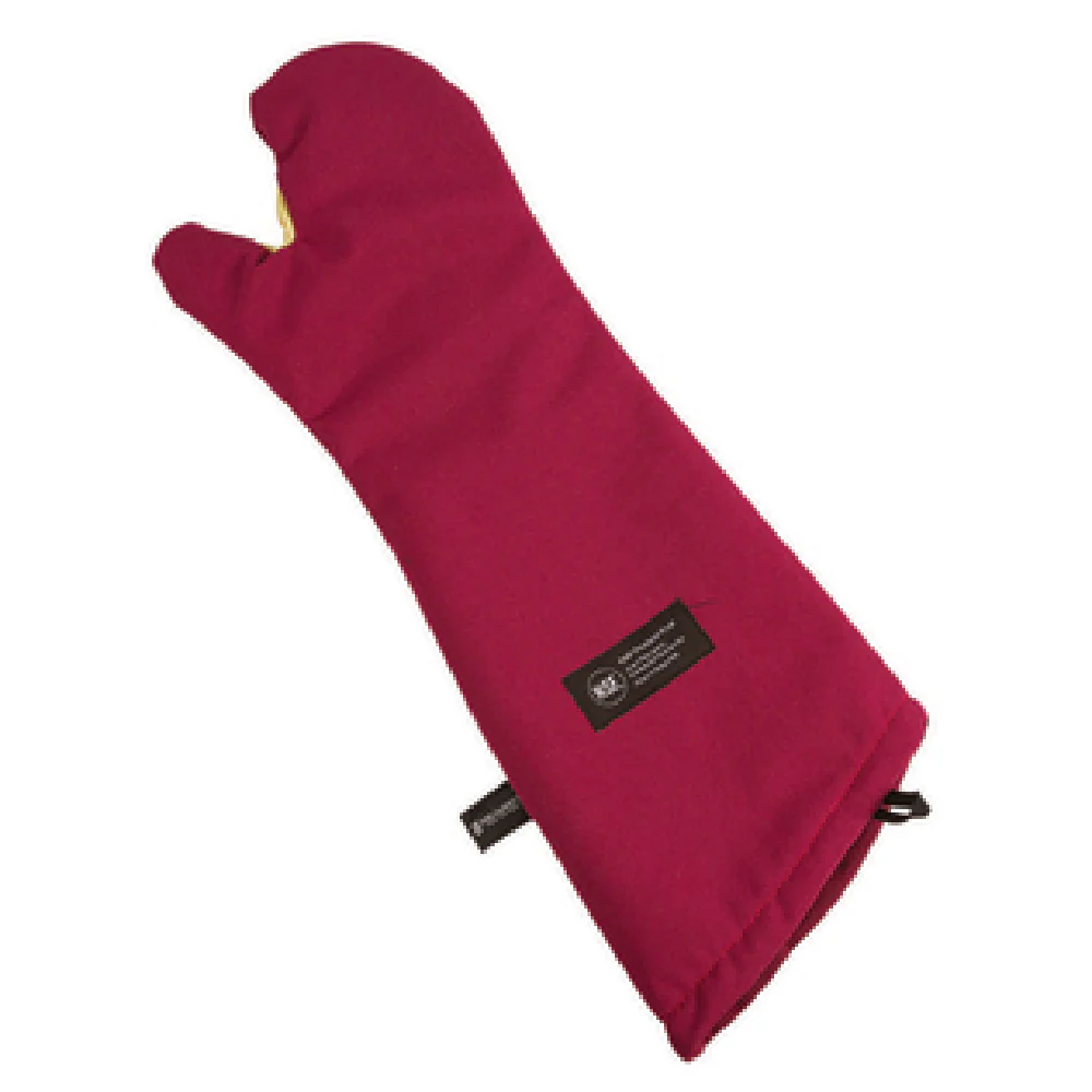 San Jamar KT0224 24 Inch Cool Touch Flame Oven Mitt Heavy Duty Nomex and Kevlar Red San Jamar KT0224 24 Inch Cool Touch Flame Oven Mitt Heavy Duty Nomex and Kevlar Red
