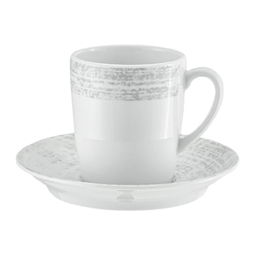 Libbey 9015270-63070 6-3/4 Oz Cup Tall with Handle Porcelain Gray
