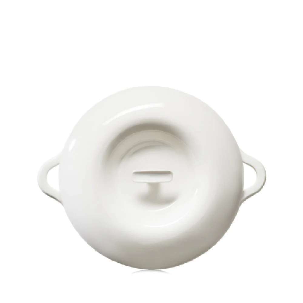 Revol 660277 12-1/4 Inch Dia Lid for 12.25 Inch Cocotte Porcelain Alabaster White