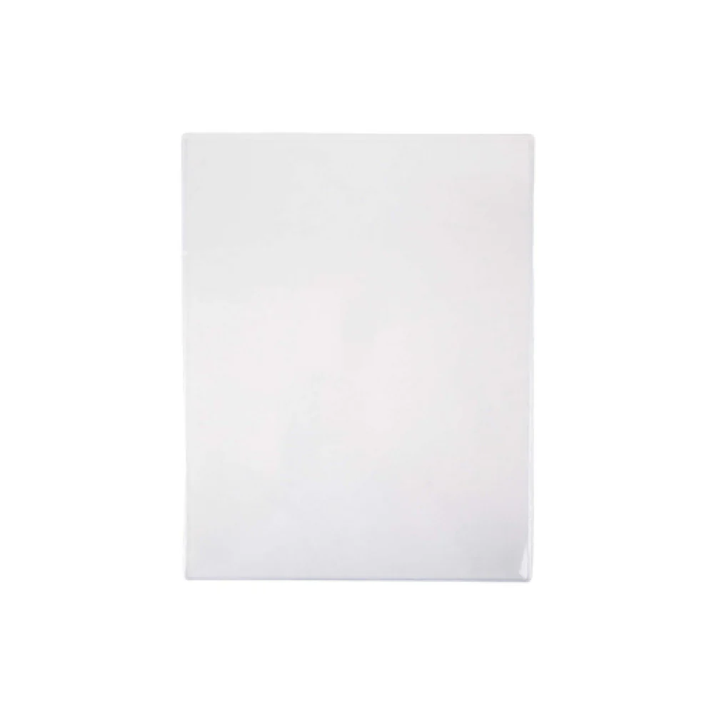 Risch 100 8.5X11 Clear Vinyl Menu Cover Single Pocket Holds 2 Sheets of Paper Risch 100 8.5X11 Clear Vinyl Menu Cover Single Pocket Holds 2 Sheets of Paper