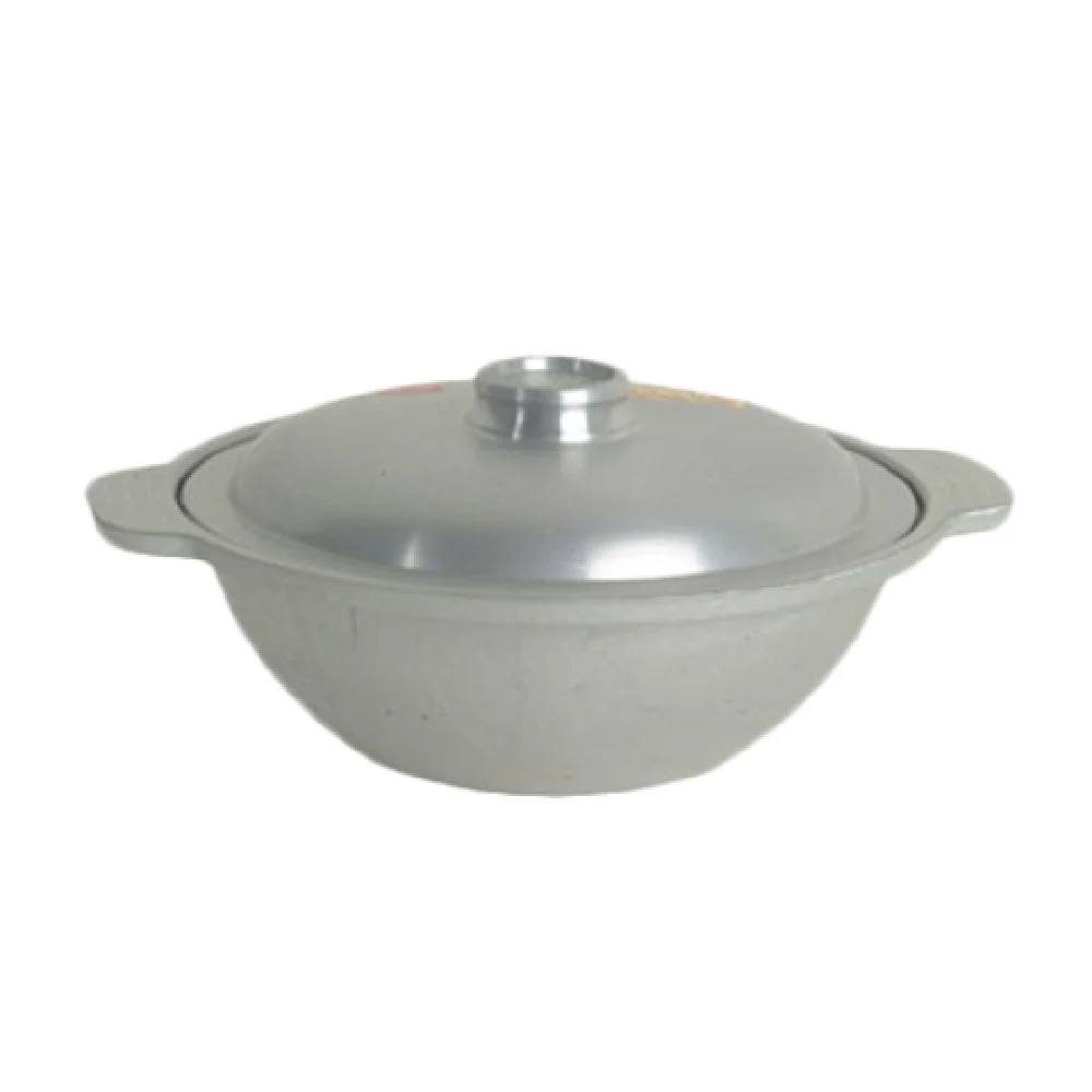 Thunder Group CETW003 8 Inch Diameter Wok With Lid Aluminum Integrated Handles