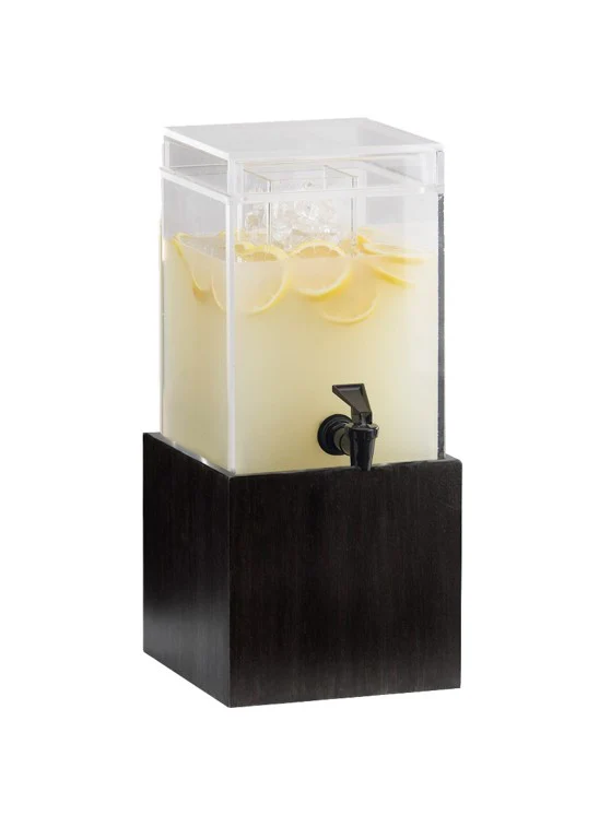 Cal Mil 1527-1-96 8-1/4 Inch Ice Chamber Beverage Dispenser Non-Insulated Bamboo Cal Mil 1527-1-96 8-1/4 Inch Ice Chamber Beverage Dispenser Non-Insulated Bamboo