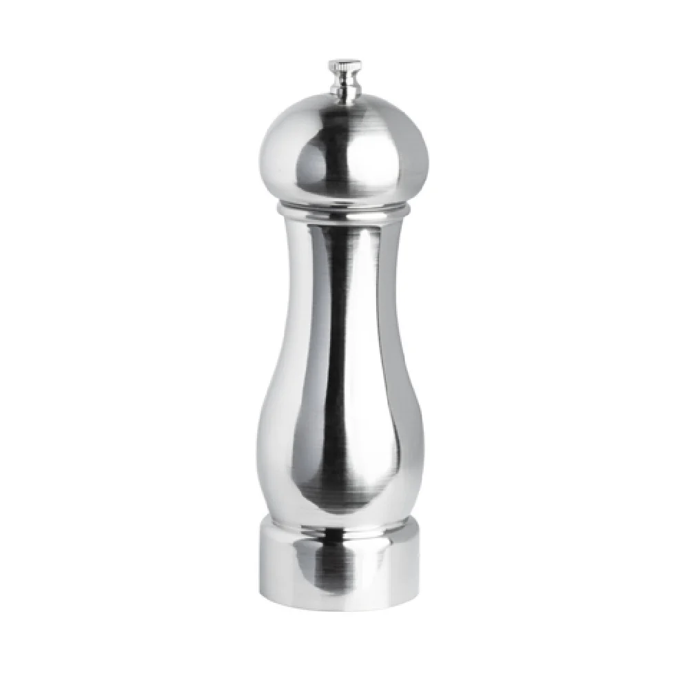 Steelite 6336T526 7.5 Inch Pepper Mill Trudeau Manual Stainless Steel