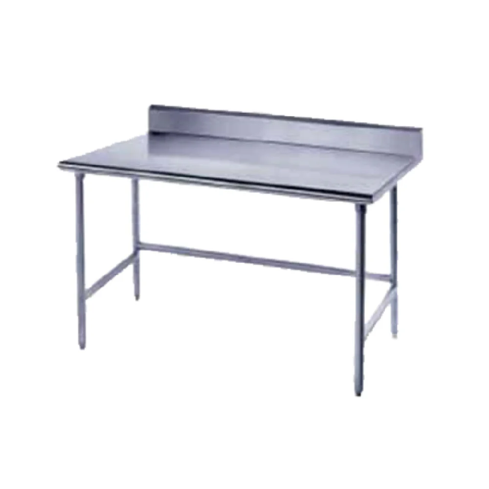 Advance Tabco TKLG-300 30 Inch 14 Gauge Stainless Steel Work Table with Backsplash Advance Tabco TKLG-300 30 Inch 14 Gauge Stainless Steel Work Table with Backsplash