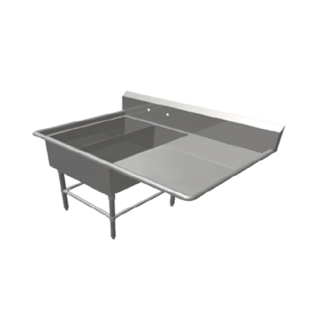 John Boos 42PB1431-1D24R 56 Inch Stainless Steel Pro-Bowl Platter Sink with Drainboard John Boos 42PB1431-1D24R 56 Inch Stainless Steel Pro-Bowl Platter Sink with Drainboard