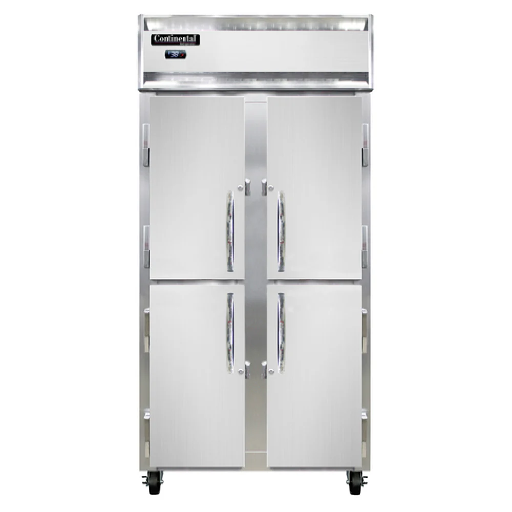 Continental Refrigerator 2RSENHD 36-1/4 Inch Slim Line Refrigerator Refrigeration Two-section Stainless Steel Aluminum