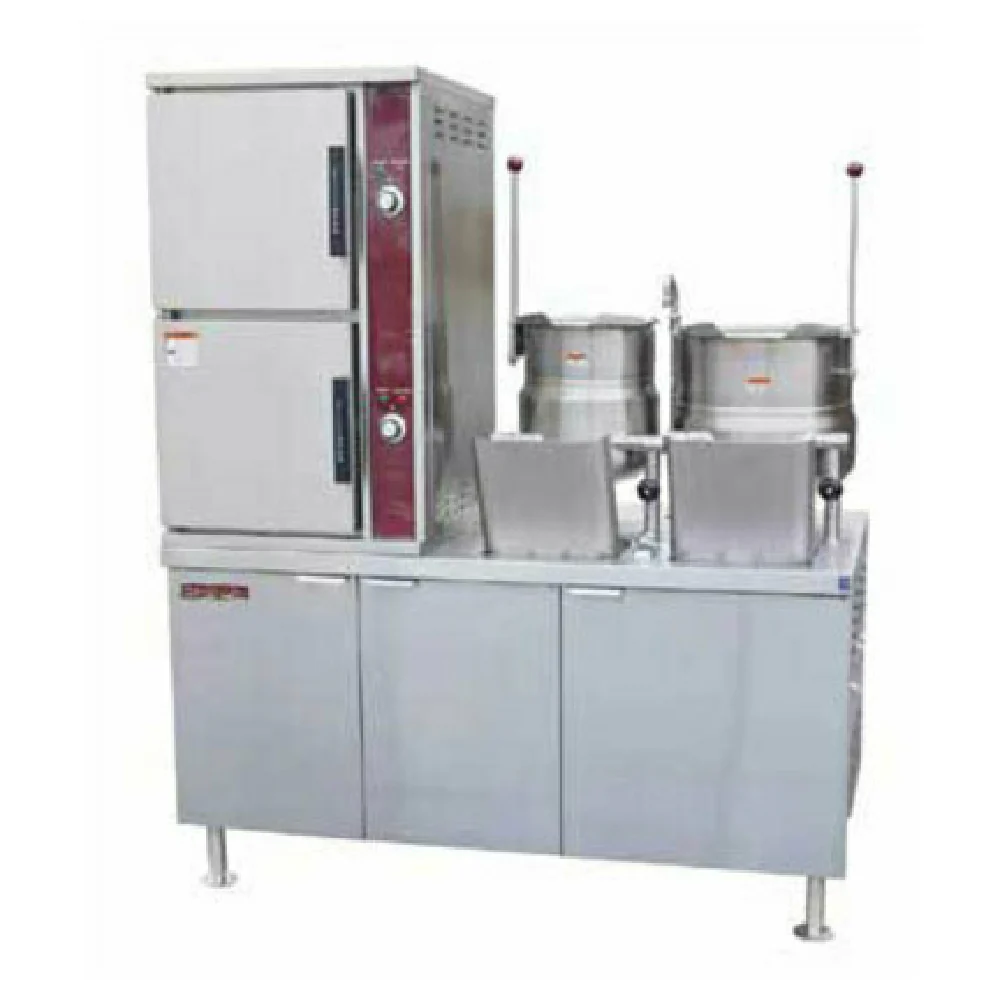 Crown Steam DCX-10-6-6_220/60/1 60 Inch Convection Steamer Kettle Direct Steam
