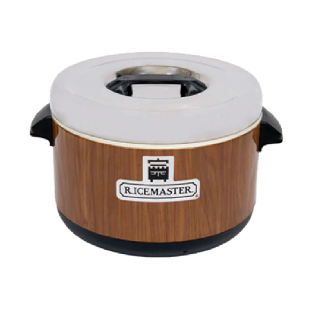 Town 56912W 15 Inch 12 Quart Sushi Rice Container with Wood Grain Finish