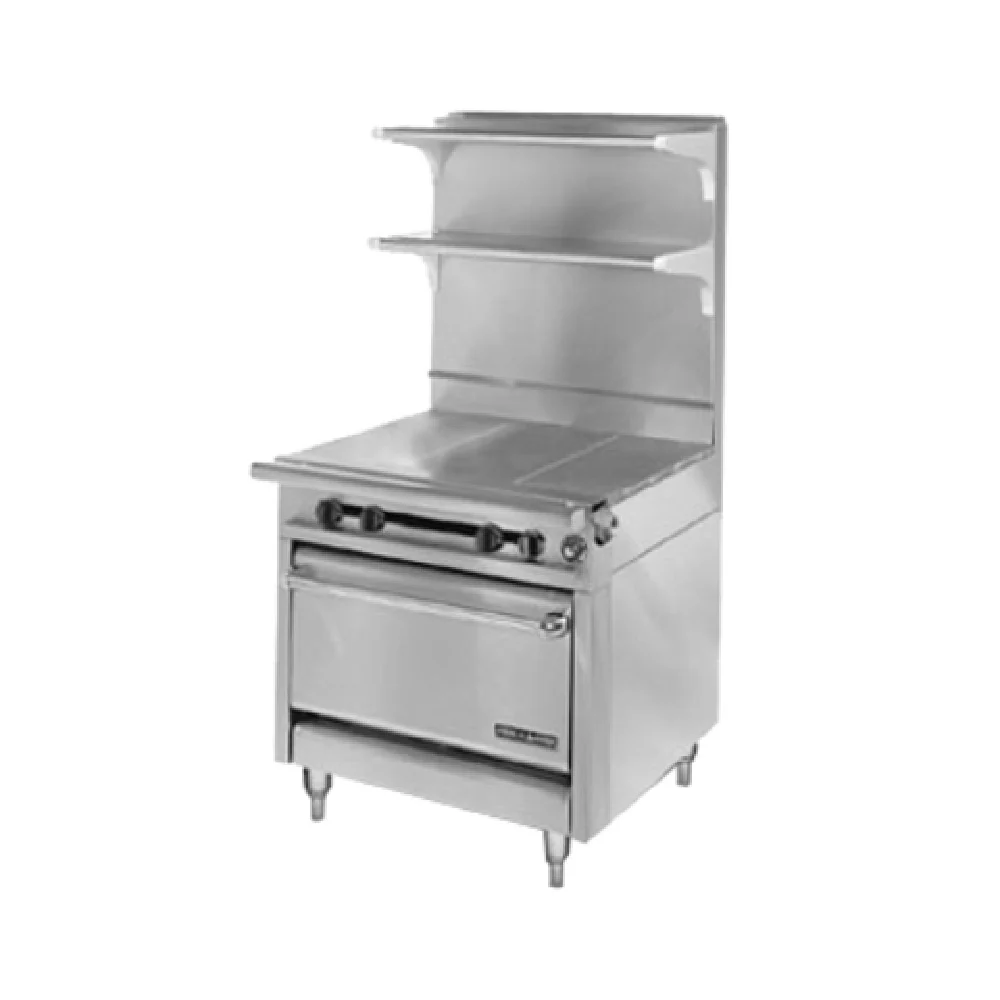 American Range HD34-3HT-1_NAT 34 Inch Heavy Duty Gas Range with Standard Oven 130000 BTU
