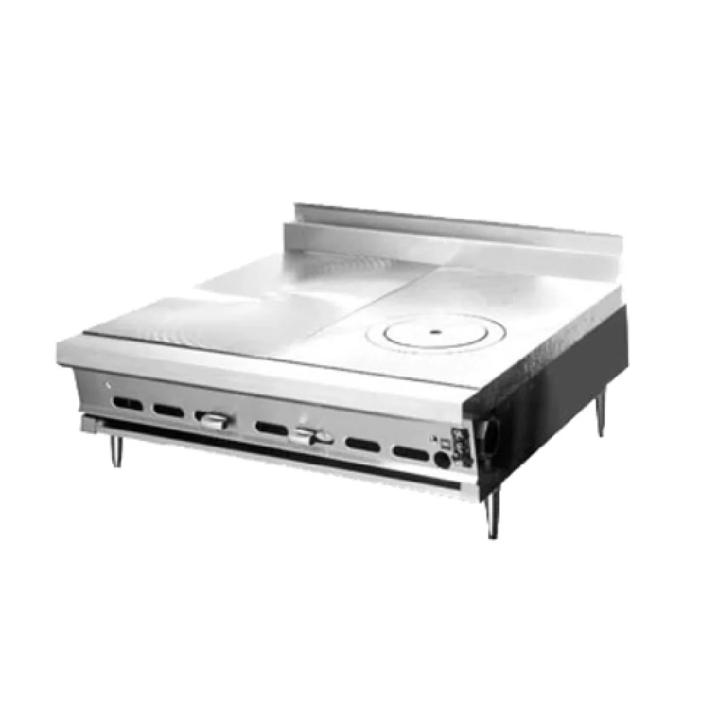 Montague Company C36-9E 36 Inch Countertop Gas Range with 3 Hot Tops 60000 BTU Montague Company C36-9E 36 Inch Countertop Gas Range with 3 Hot Tops 60000 BTU