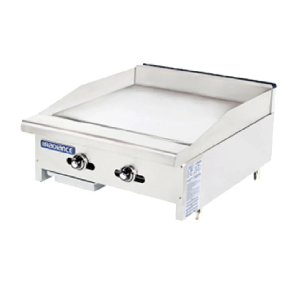 Turbo Air TATG-24_LP 24 Inch Griddle Gas Countertop 2 Burner 44000 BTU Turbo Air TATG-24_LP 24 Inch Griddle Gas Countertop 2 Burner 44000 BTU