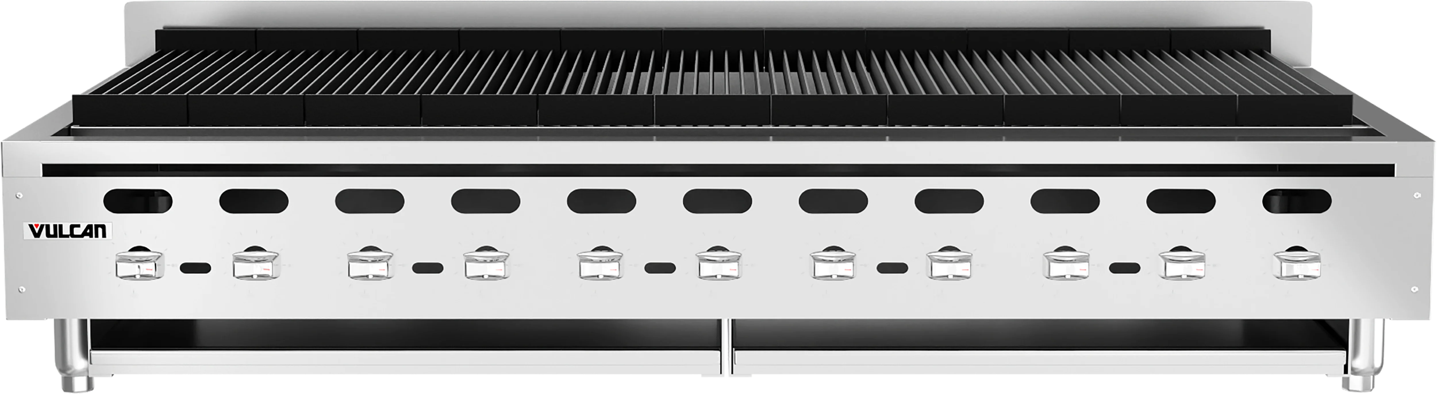 Vulcan VACB60-QS-PLATINUM_NAT 62-1/8 Inch gas Charbroiler with 11 Burners 187000 BTU Vulcan VACB60-QS-PLATINUM_NAT 62-1/8 Inch gas Charbroiler with 11 Burners 187000 BTU