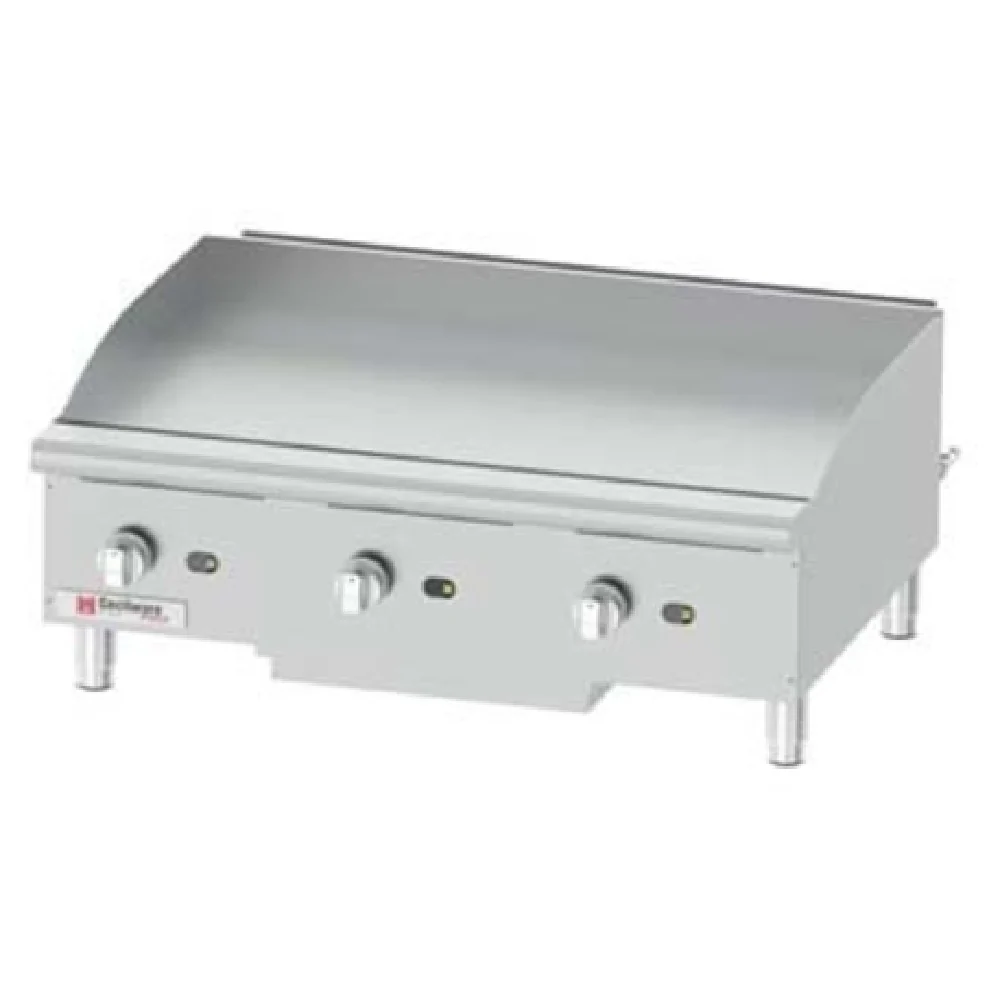 Crathco GCP36 36 Inch Gas Griddle with 3 Burners 90000 BTU Stainless Steel