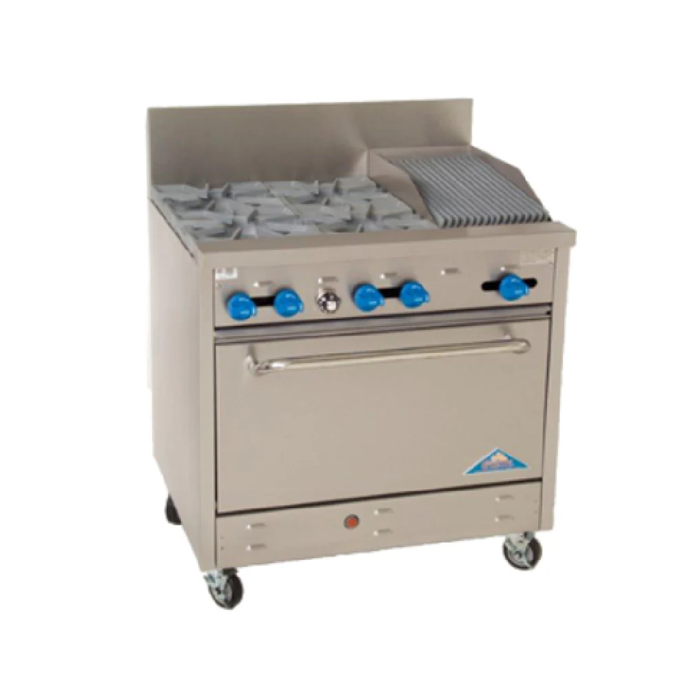 Comstock-Castle F330-1RB 36 Inch Range Gas with 4 Burners 168000 BTU