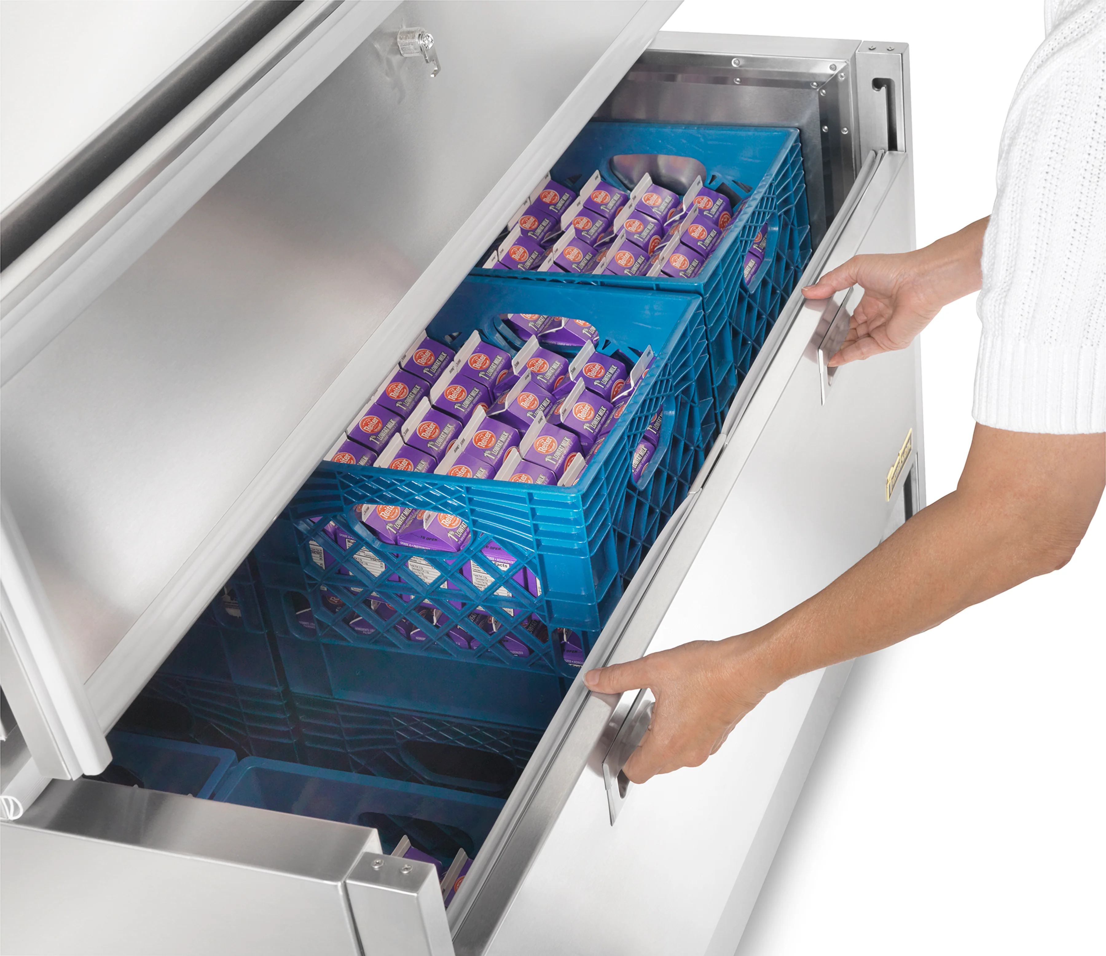 Traulsen RMC49D6 49 Inch Forced Air Milk Cooler Dual Access Stainless Steel Traulsen RMC49D6 49 Inch Forced Air Milk Cooler Dual Access Stainless Steel