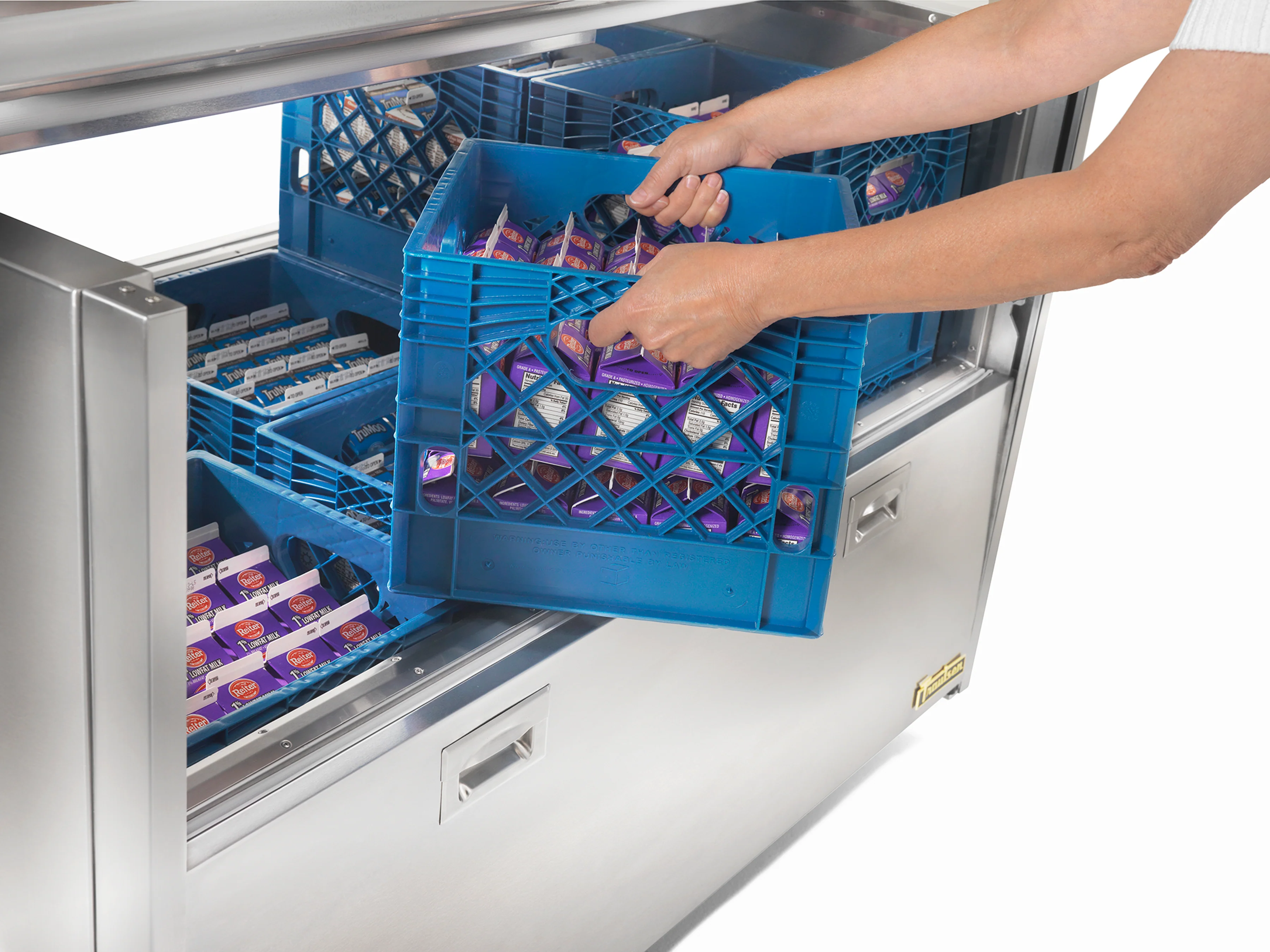 Traulsen RMC49D6 49 Inch Forced Air Milk Cooler Dual Access Stainless Steel Traulsen RMC49D6 49 Inch Forced Air Milk Cooler Dual Access Stainless Steel