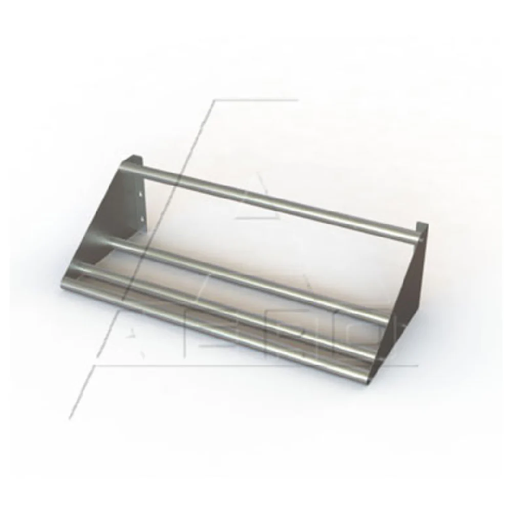 AERO Manufacturing 3STW-2162 Tubular Slant Wall Shelves with Stainless Steel AERO Manufacturing 3STW-2162 Tubular Slant Wall Shelves with Stainless Steel