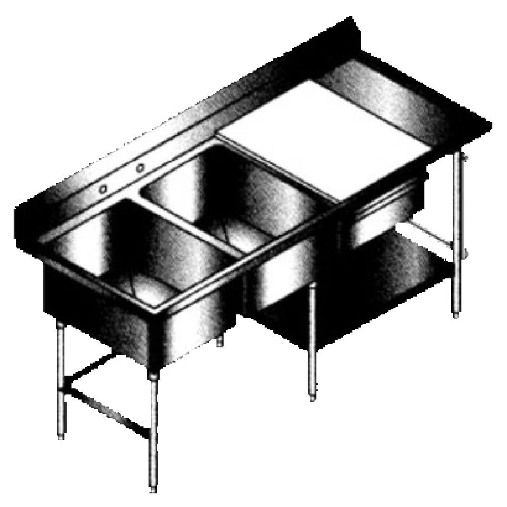 SPG International PT-96 Universal Stainless Prep Table 96