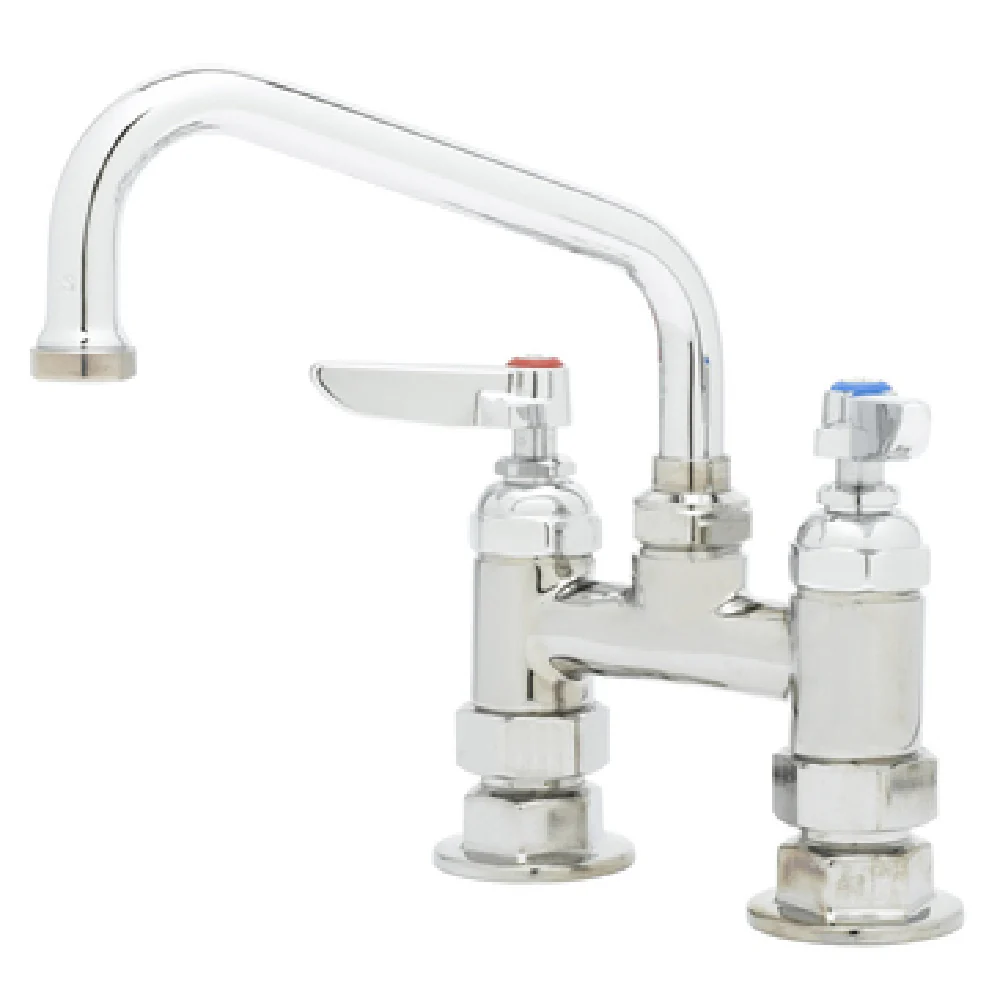 T&S Brass B-0228-CR Pantry Faucet 4 Inch Centers with 6 Inch Swing Nozzle