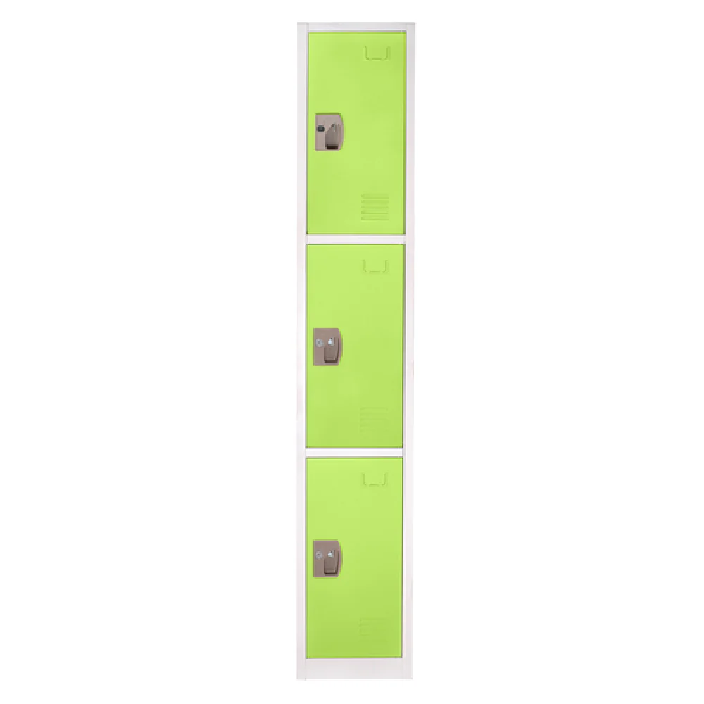 Alpine Industries ADI629-203-GRN 12 Inch Triple Tier Storage Locker Steel Green Finish Alpine Industries ADI629-203-GRN 12 Inch Triple Tier Storage Locker Steel Green Finish