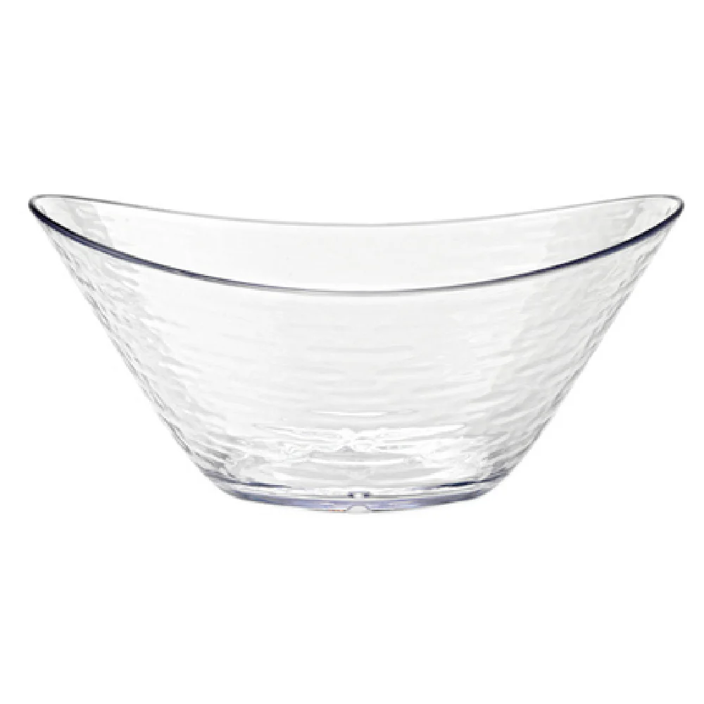 Libbey 92389 Bowl 100 Oz Oval Impact and Shatter Resistant Clear Plastic