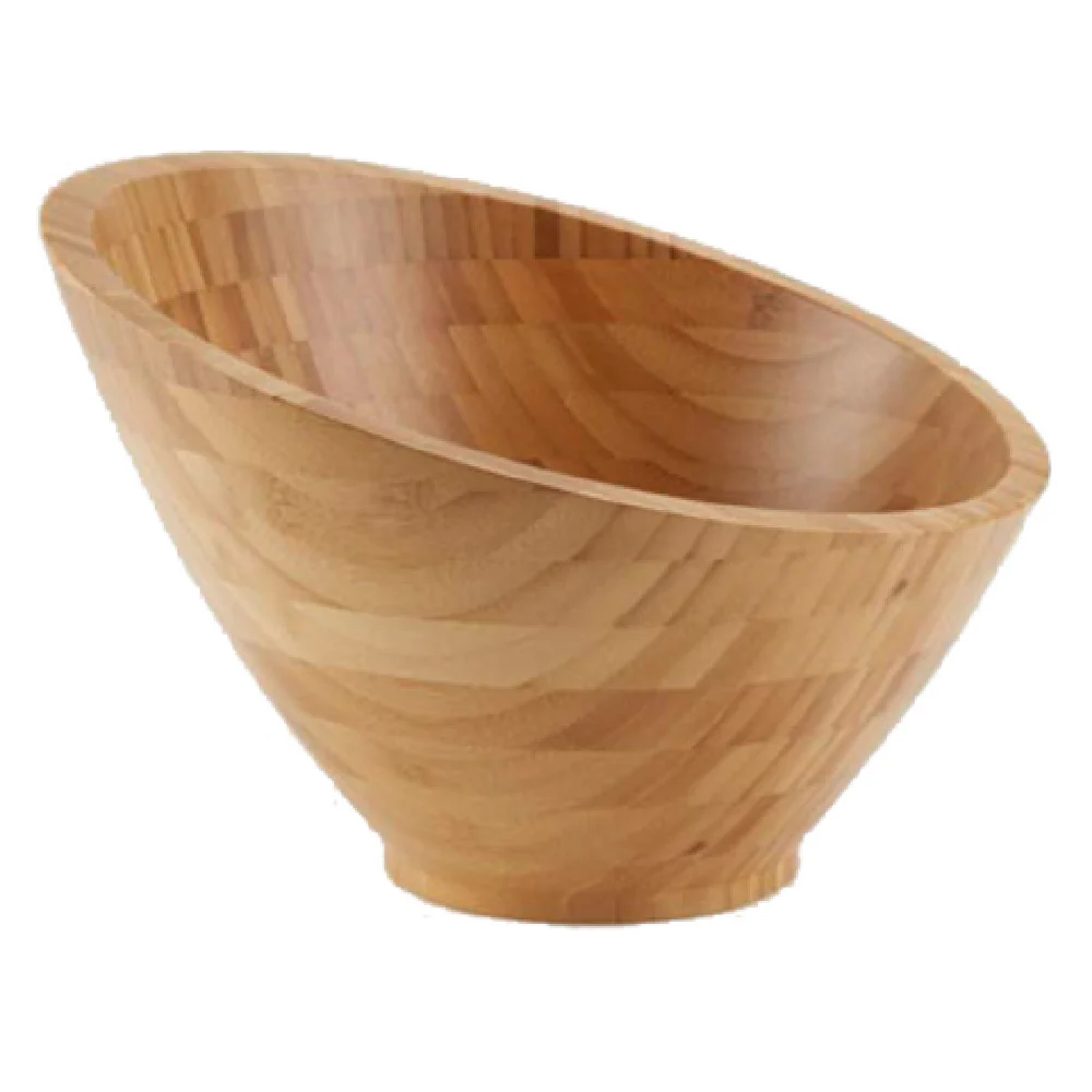 American Metalcraft BAMSL92 48 Oz. Bowl Bamboo Round Hand Wash Only