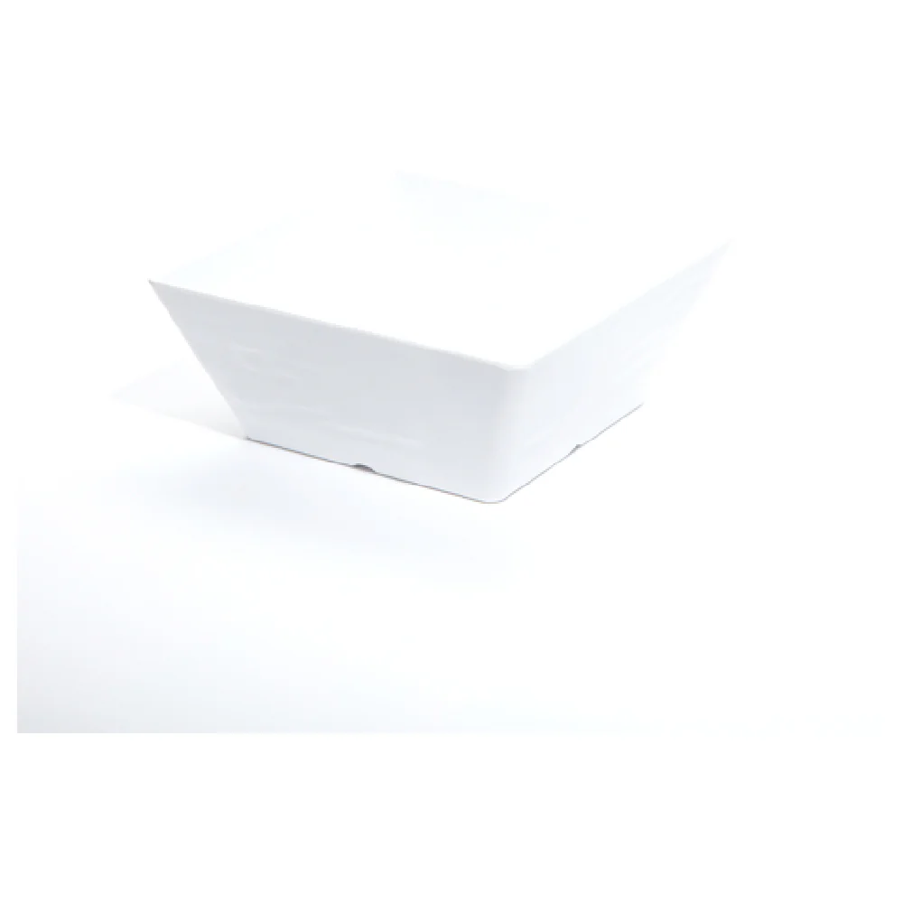 American Metalcraft FSWMEL94 125 Oz Serving Bowl Square Melamine Faux Slate White
