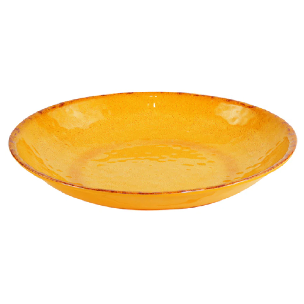BauscherHepp TOR1630 5-1/4 Qt. Round Bowl Distressed Crackle Glaze Melamine Orange BauscherHepp TOR1630 5-1/4 Qt. Round Bowl Distressed Crackle Glaze Melamine Orange